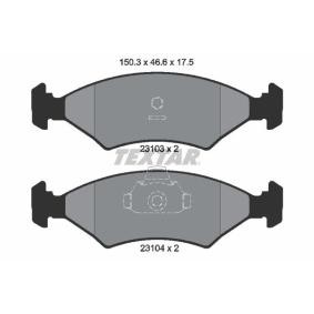 Acquista Kit pastiglie freni da TEXTAR 2310301 a buon mercato per soli 25,28 €