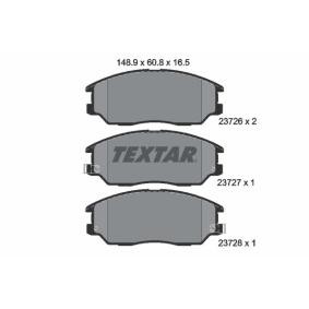 Acquista Kit pastiglie freni da TEXTAR 2372601 a buon mercato per soli 54,07 €
