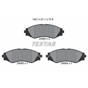 Acquista Kit pastiglie freni da TEXTAR 2406201 a buon mercato per soli 33,94 €