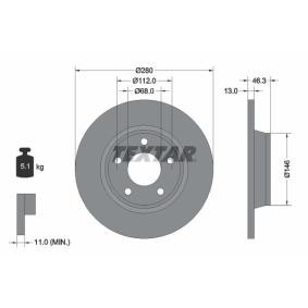 Comprar Disco de freno de TEXTAR 92071600 a bajo precio de 43,81 €
