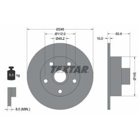 Comprar Disco de freno de TEXTAR 92072100 a bajo precio de 56,34 €