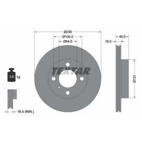 Comprar Disco de freno de TEXTAR 92089400 a bajo precio de 37,93 €