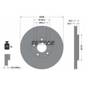 Comprar Disco de freno de TEXTAR 92099100 a bajo precio de 58,62 €