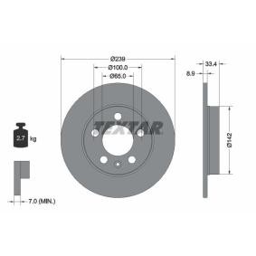 Comprar Disco de freno de TEXTAR 92105800 a bajo precio de 26,12 €