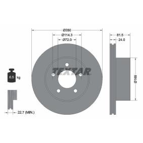 Comprar Disco de freno de TEXTAR 92113500 a bajo precio de 49,80 €