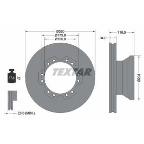 Comprar Disco de freno de TEXTAR 93142600 a bajo precio de 201,38 €