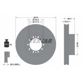 Comprar Disco de freno de TEXTAR 93142700 a bajo precio de 253,30 €