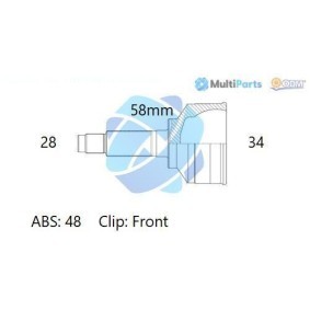 Comprar Juego de articulación, árbol de transmisión de ODM-MULTIPARTS 12-141459 a bajo precio de 79,41 €