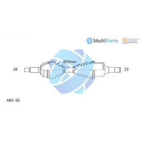 Comprar Árbol de transmisión de ODM-MULTIPARTS 18-273061 a bajo precio de 155,06 €