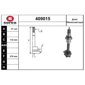 Comprar Juego de articulación, árbol de transmisión de SERA 409015 a bajo precio de 269,63 €