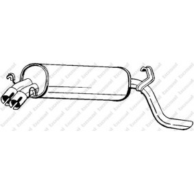 Endschalldämpfer von BOSAL für Carlton Mk III Limousine (V87) günstig online kaufen