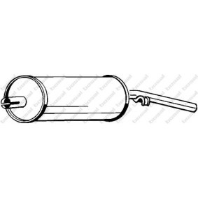 Endschalldämpfer 233-225 von BOSAL günstig für 56,70 € online kaufen