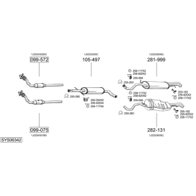 Endschalldämpfer von BOSAL für Lancer Kombi (C1_V, C3_V) günstig online kaufen