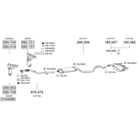 Køb Forreste lyddæmper af BOSAL 283-847 til den lave pris 1997,49 DKK