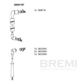 Compre Cabo de ignição da BREMI 318/85 a um preço baixo por 16,14 €