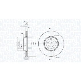Køb Bremseskive af MAGNETI MARELLI 360406052101 til den lave pris 801,24 DKK