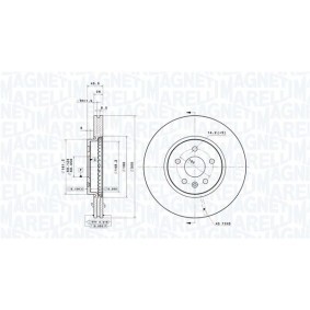 Køb Bremseskive af MAGNETI MARELLI 360406127601 til den lave pris 1513,99 DKK