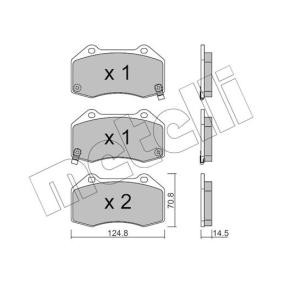 Acquista Kit pastiglie freni da METELLI 22-0651-3 a buon mercato per soli 82,05 €