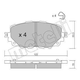 Achetez des Plaquettes de frein METELLI 22-1086-0 à prix pour 58,05 €