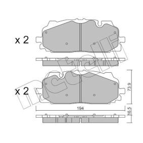 Acquista Kit pastiglie freni da METELLI 22-1128-0 a buon mercato per soli 65,66 €