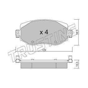 Acquista Kit pastiglie freni da TRUSTING 1110.0 a buon mercato per soli 67,00 €