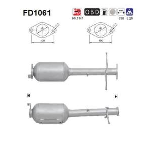 Achetez des Filtre à particules AS FD1061 à prix pour 281,65 €