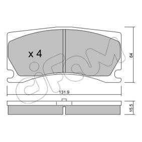 Köp Bromsbelägg av CIFAM 822-1106-0 till det låga priset 617,43 kr