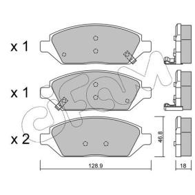 Achetez des Plaquettes de frein CIFAM 822-1113-0 à prix pour 70,01 €