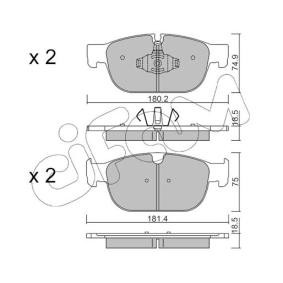 Acquista Kit pastiglie freni da CIFAM 822-1120-0 a buon mercato per soli 90,29 €