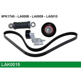 Achetez des Jeu de courroies trapézoïdales à nervures LUCAS LAK0015 à prix pour 185,91 €