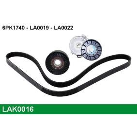 Achetez des Jeu de courroies trapézoïdales à nervures LUCAS LAK0016 à prix pour 58,96 €