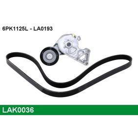 Achetez des Jeu de courroies trapézoïdales à nervures LUCAS LAK0036 à prix pour 50,76 €