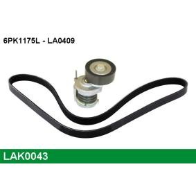 Achetez des Jeu de courroies trapézoïdales à nervures LUCAS LAK0043 à prix pour 67,06 €
