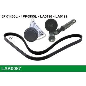 Achetez des Jeu de courroies trapézoïdales à nervures LUCAS LAK0087 à prix pour 141,94 €