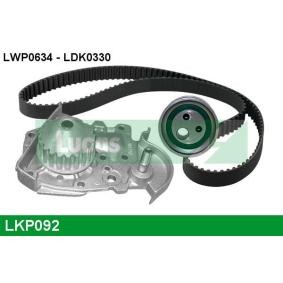 Achetez des Kit de distribution + pompe à eau LUCAS LKP092 à prix pour 78,01 €