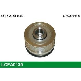 Achetez des Poulie roue libre, alternateur LUCAS LOPA0135 à prix pour 53,61 €