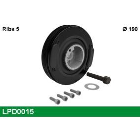 Achetez des Poulie damper (vilebrequin) LUCAS LPD0015 à prix pour 120,15 €