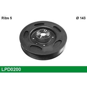 Achetez des Poulie damper (vilebrequin) LUCAS LPD0200 à prix pour 209,84 €
