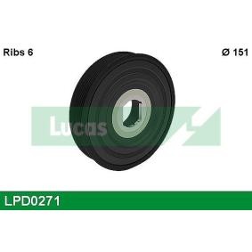 Köp Remskiva, vevaxel av LUCAS LPD0271 till det låga priset 1341,99 kr
