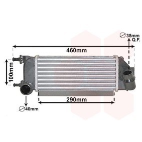 Achetez des Intercooler VAN WEZEL 17014711 à prix pour 226,57 €
