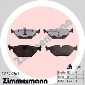 Comprar Juego de pastillas de freno de ZIMMERMANN 21934.970.1 a bajo precio de 66,07 €