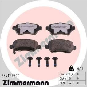 Köp Bromsbelägg av ZIMMERMANN 23417.950.1 till det låga priset 766,41 kr