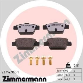 Comprar Juego de pastillas de freno de ZIMMERMANN 23714.965.1 a bajo precio de 63,93 €