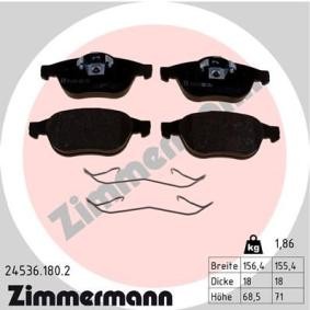 Comprar Juego de pastillas de freno de ZIMMERMANN 24536.180.2 a bajo precio de 54,98 €