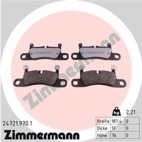 Comprar Juego de pastillas de freno de ZIMMERMANN 24721.970.1 a bajo precio de 145,50 €