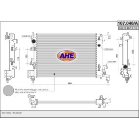 Achetez des Radiateur du moteur AHE 107.046/A à prix pour 195,70 €