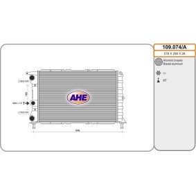 Achetez des Radiateur du moteur AHE 109.074/A à prix pour 104,73 €