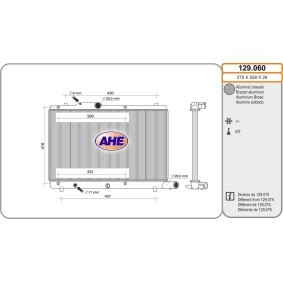 Comprar Radiador, refrigeración del motor de AHE 129.060 a bajo precio de 159,23 €