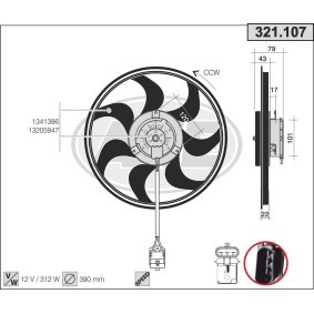 Kühlerlüfter 321.107 von AHE günstig für 136,03 € online kaufen