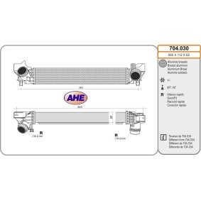 Achetez des Intercooler AHE 704.030 à prix pour 207,92 €